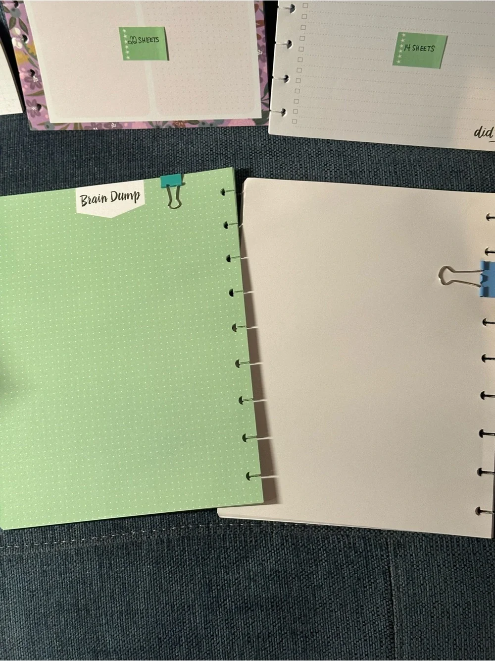 Happy Planner Classic Filler Paper Bundle 125 sheets